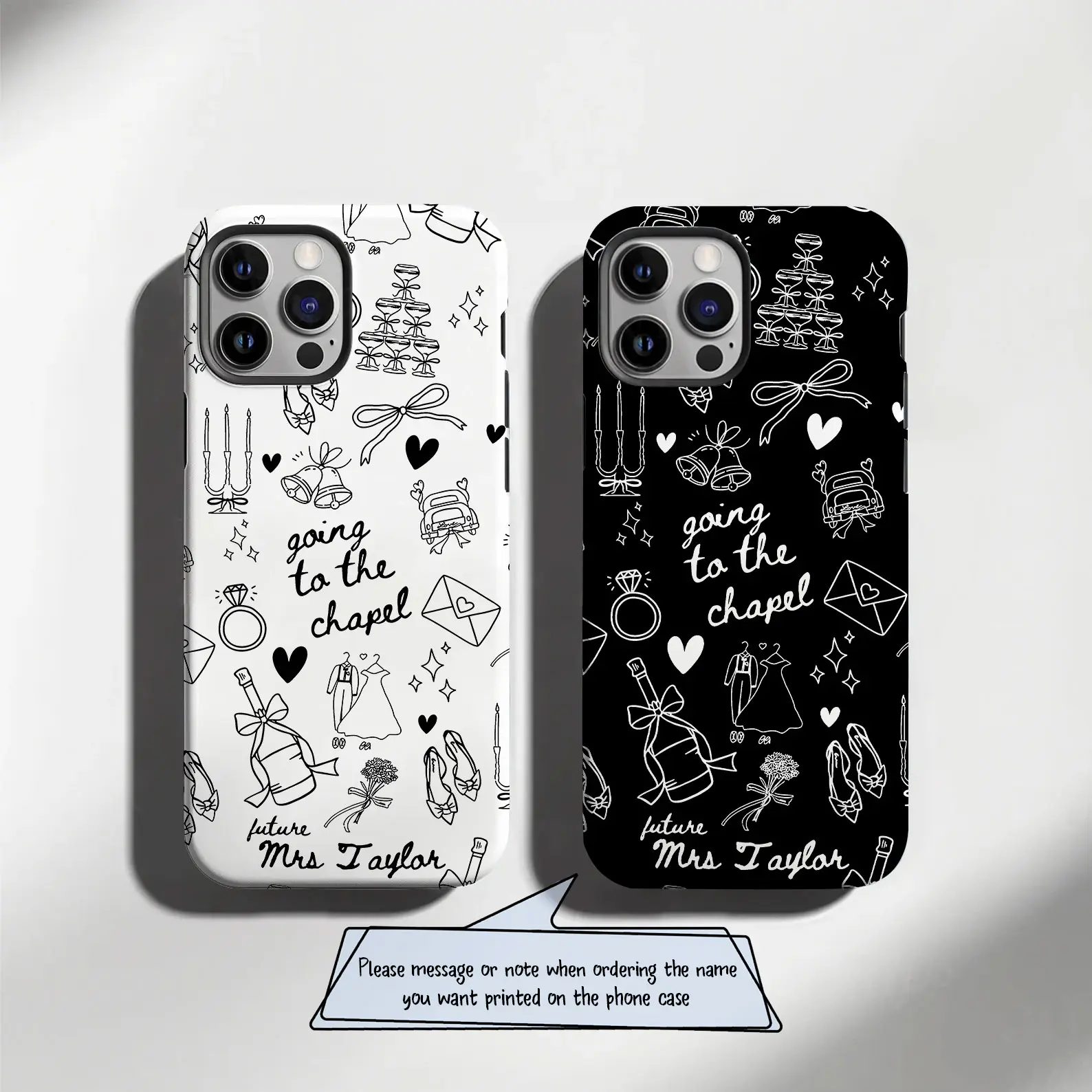 Future Mrs Phone Case, Custom Bride Phone Case, Personalized Gift for Bride to be accessory for iPhone Samsung Cellphone Smartphone