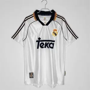 Real Madrid 1999 Home Jersey Retro Style Vintage Soccer Shirt Classic Look for Fans