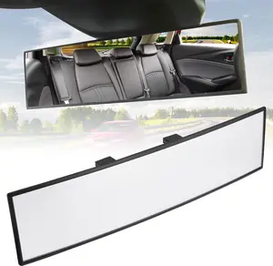 Car Rearview Mirrors, Shock Resistant Interior Clip-on Panoramic Rear View Mirror for Car, Wide Viewing Range, 11 inch HD Universal Use for Cars, SUVs, Trucks, Vehicles