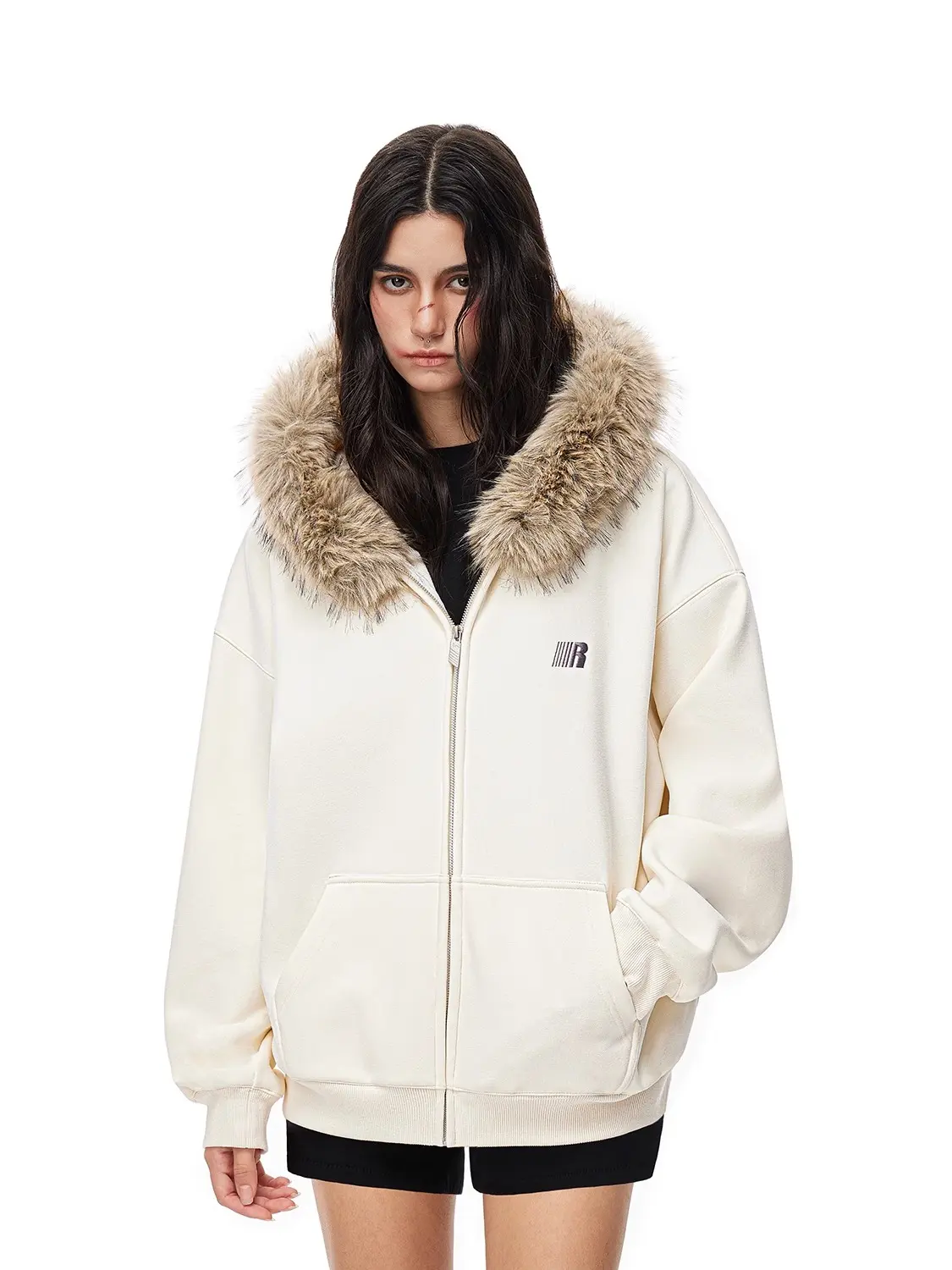 FDR Cloud Classic Unisex Hoodie Oversized | Slim Fit Zip-up