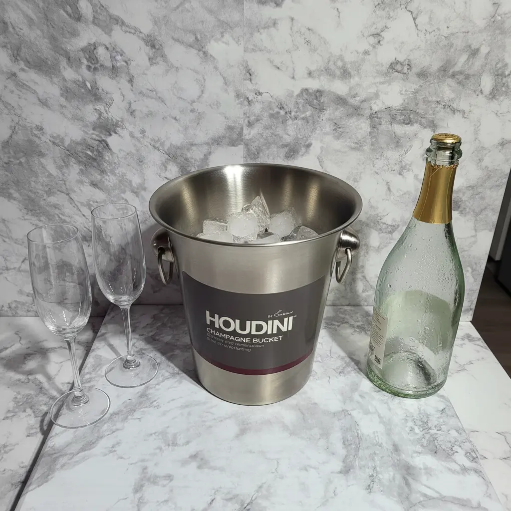Houdini by Rabbit Stainless Steel Champagne Bucket – Brushed Finish