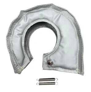 T3 T4 Silver Fiber Glass Turbo Blanket Heat Shield Barrier Turbocharger Cover Wrap