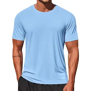 Men's Swim Shirt Short Sleeve UPF 50+ Sun Shirt Rash Guard T-Shirts Quick Dry Beach Shirts Breathable