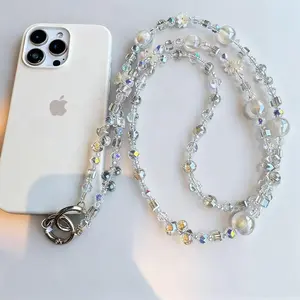 SIREN Crystal Crossbody Phone Chain with Back Clip Elegant, chic, and practical — crystal phone chain vibes