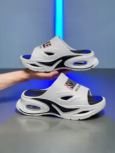 Men's Summer Outdoor Slippers, One-Step Thick Sole Anti-Slip Design, Eva Home Casual Slippers, Soft Shock Absorbing Sole