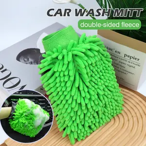 Premium Dual-Pile Microfiber Wash Mitt, Super Soft Scratch-Free Car Washing Glove