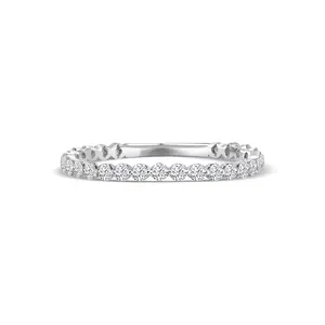 Full Diamond Band In Shared Prong Setting
