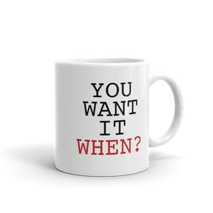 "You Want It When" DMV Sloth Mug