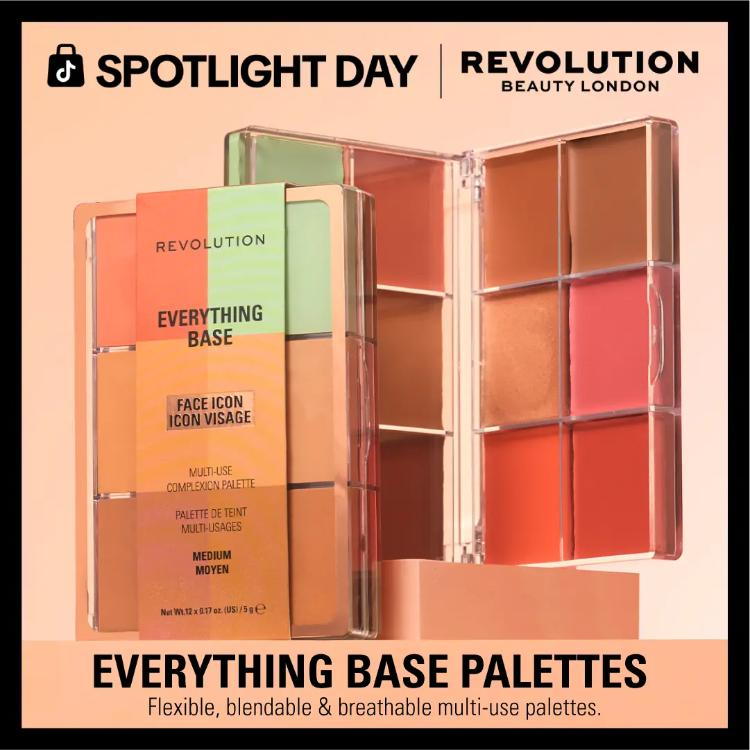 Revolution Everything Base Face Icon Complexion Palette 2.04 oz