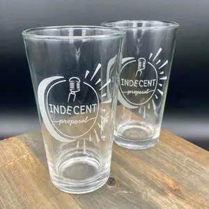 Indecent Proposal Engraved Pint Glass – Premium Beer Glassware