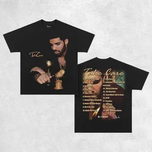 Album Take Care - Drake Graphic Tee, Vintage Rapper Shirt, Rap Fans Shirt, Music Lover Gift Merch For Fans, Unisex Cotton Y2K Hoodie Sweatshirt