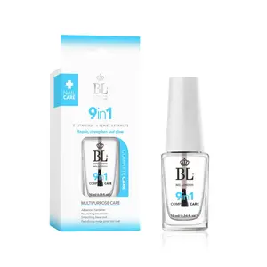 BEL London 9-in-1 Complete Nail Care – Repairs, Strengthens & Adds Glow, Nourishing, Smoothing, Fast-Drying Top Coat