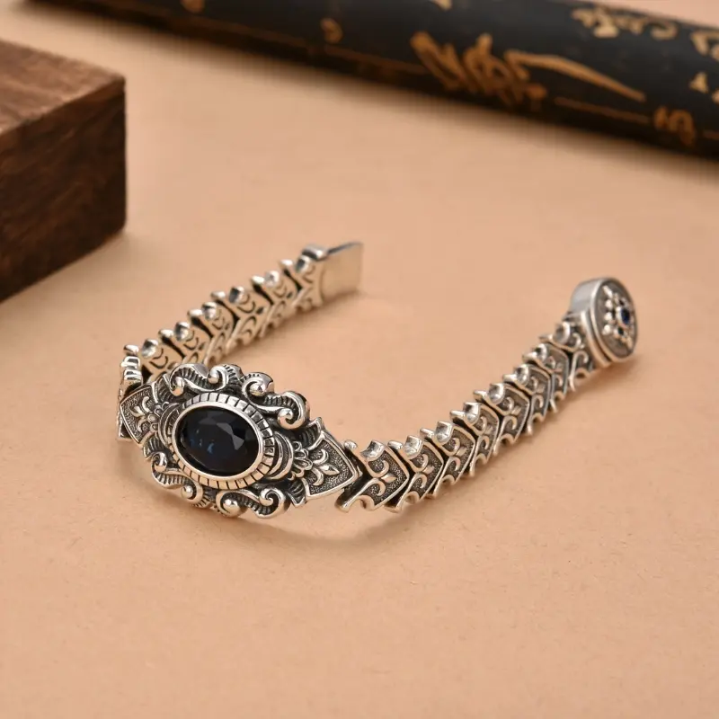 Men's Fashion Punk Bracelet in Copper, Animal-Inspired Fox Tail Chain, Luxurious Bangle Style Jewelry Gift, Male, Unique Fox Tail Design, Chain Jewelry Bracelets & Bangles, Ideal Boyfriend Gift, No, 7.09Inch