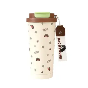2026 Dachshund 528ML 316 Stainless Steel Thermos Small And Portable High-Looking Water Cup Coffee Accompanying Cup