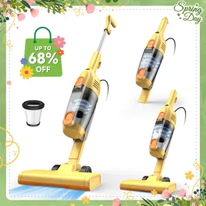 INSE R6X Corded Stick Vacuum, 15KPa Suction with 600W Motor, Ultra-Lightweight Bagless Upright Vacuum with Handheld for Home Hard Floor Carpet Pet Hair Car Cleaning home cleaning tools home appliances Yellow