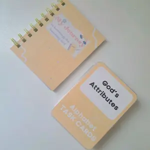 Kids Journal God's Attribuites and Task Card Set Bundle