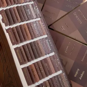 -Laminated  Tabs for Women and Men ( Foil Embossed Lettering)  Large Print tabs, Easy to Read and Apply, 80  Chapters Labels for Easy Navigation(Brown)