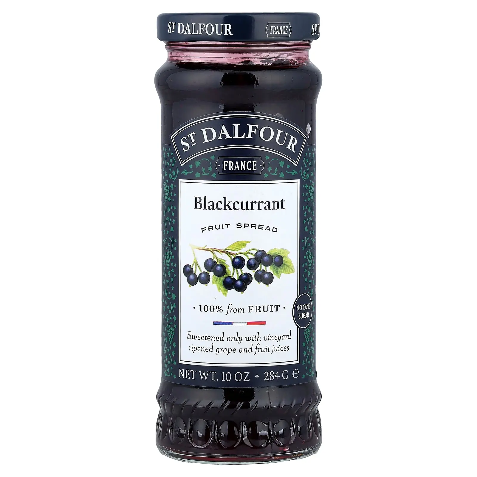 St. Dalfour Fruit Spread, Black Currant, 10 oz (284 g)