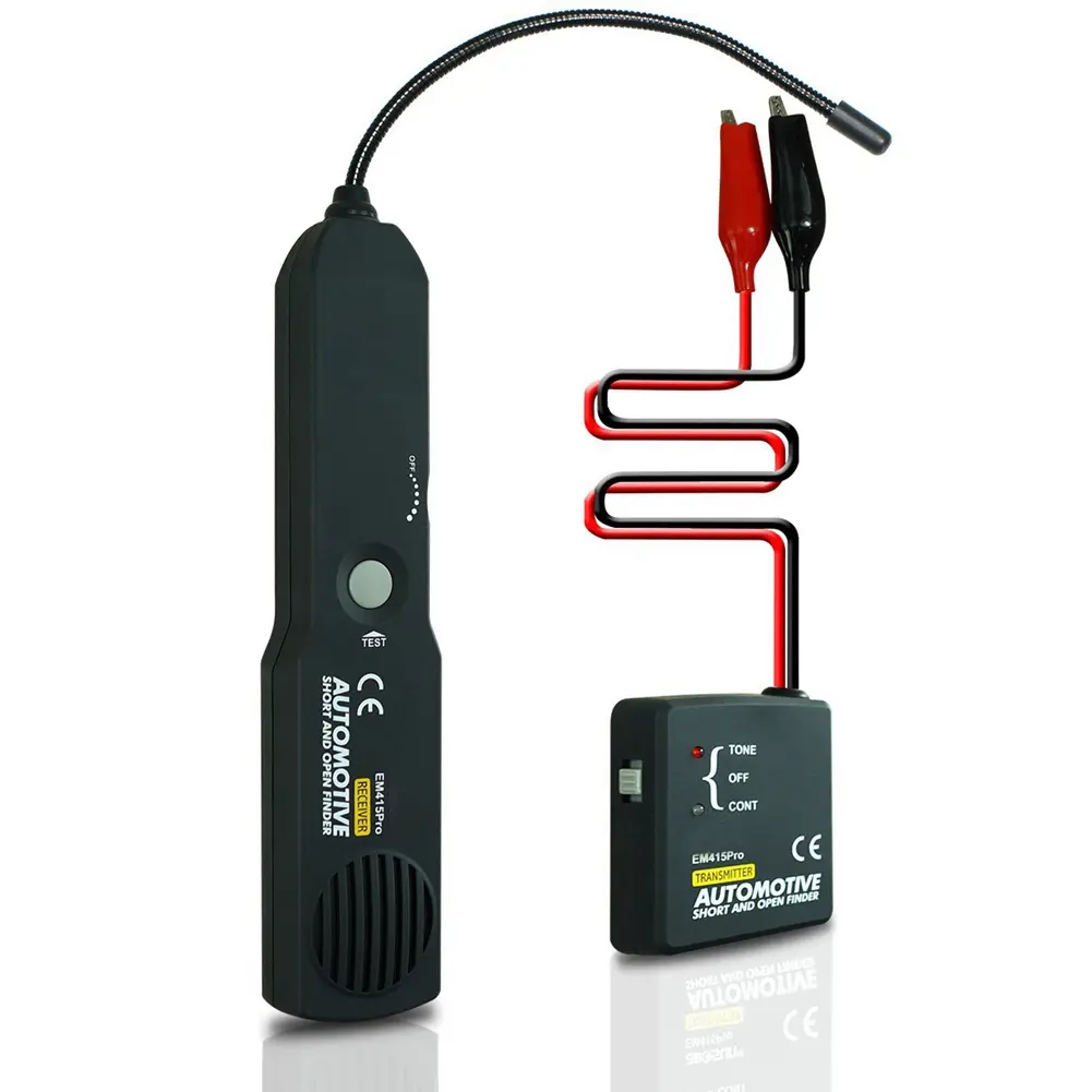 EM415PRO Automotive Wire Tester - Non-Contact Short Circuit Finder with Wire Tracing, Transmitter and Receiver LEDs for Boat, Short Cable Locator, Checking For Short Circuit