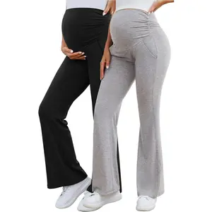 Women's Maternity Pants Lounge Workout Joggers Over The Belly Pajama Sweatpants Stretchy Pregnancy Pants sporty short casual skort sleeve outdoor short-sleeved clothing shirt sport zipper youth set top seamless athletic gym pocket skinny men outfit unisex