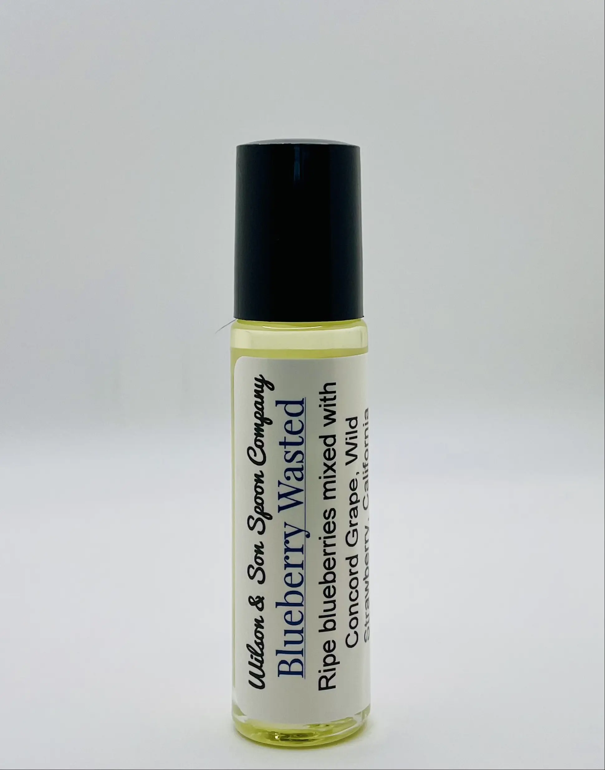 Fruity Scents Blueberry Almond Body Oil Roll-On (10 ml) - Sweet-Scented Bath & Body Care Oil with Unique Aroma Blend of Juicy Blueberries, Concord Grapes, Wild Strawberries, California Lemons, Turbinado Sugar, Almond Body Oils