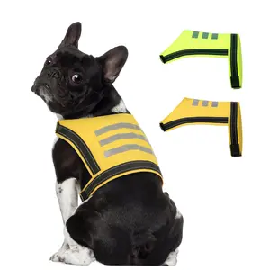 Dog Reflective Vest,High-Visibility Dogs Safety Vest for Hunting Outdoor Night Walking,Lightweight Adjustable Dog Safety Service Vest