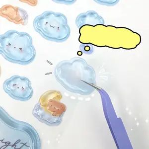 Crystal Stickers, Stackable 3D Stickers, Notebook Stationery Water Bottle Decorative Stickers, Multi-Scene Decoration, 1 Sheet/bag