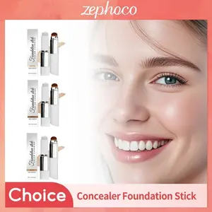 Color Changing Foundation Stick, Lasting Concealer, High Coverage, Lightweight, Moisturizing, Brighten Foundation, Matte Base Makeup