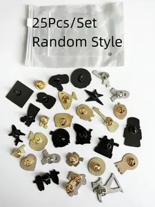 25 Piece Cartoon Enamel Pins, Metal Brooches for Clothes, Backpacks, Hats, Unisex Novelty Gifts, Alloy, Irregular Shape, Cute, Minimalist Design, Men