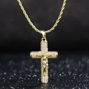 Cross Necklace Christian Religious Jewelry Gift - Symbolic Faith & Spirituality Pendant for Gifting