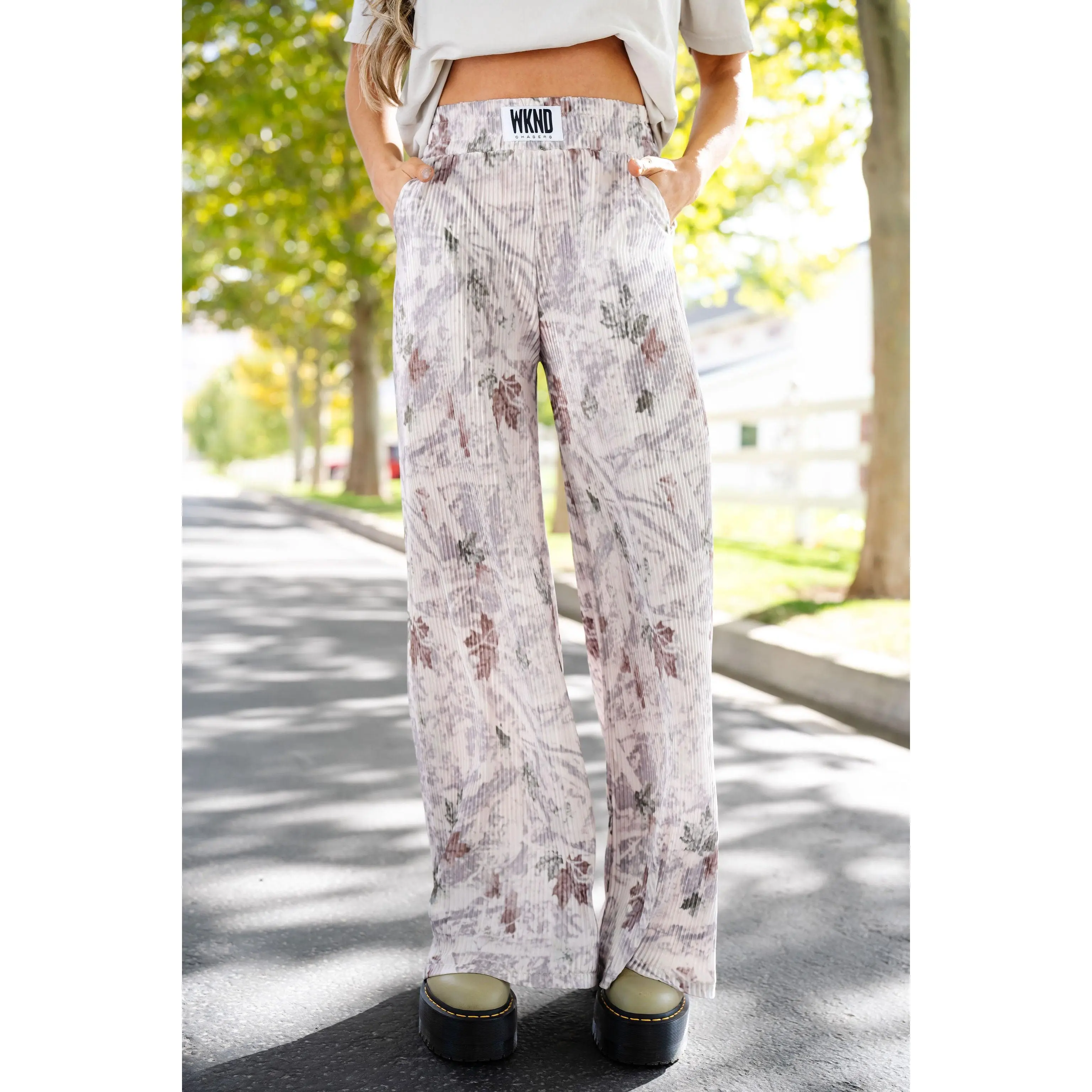 Wild WKND Camo Plisse Pants