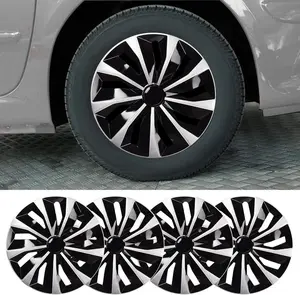 4pcs 16" ABS Plastic Snap-On Easy Hubcap Wheel Cover Replacement Kit