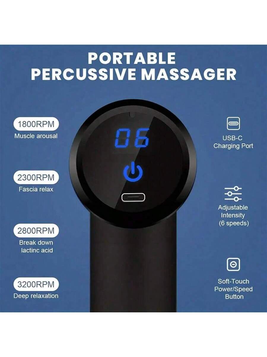 Portable massage gun for travel
