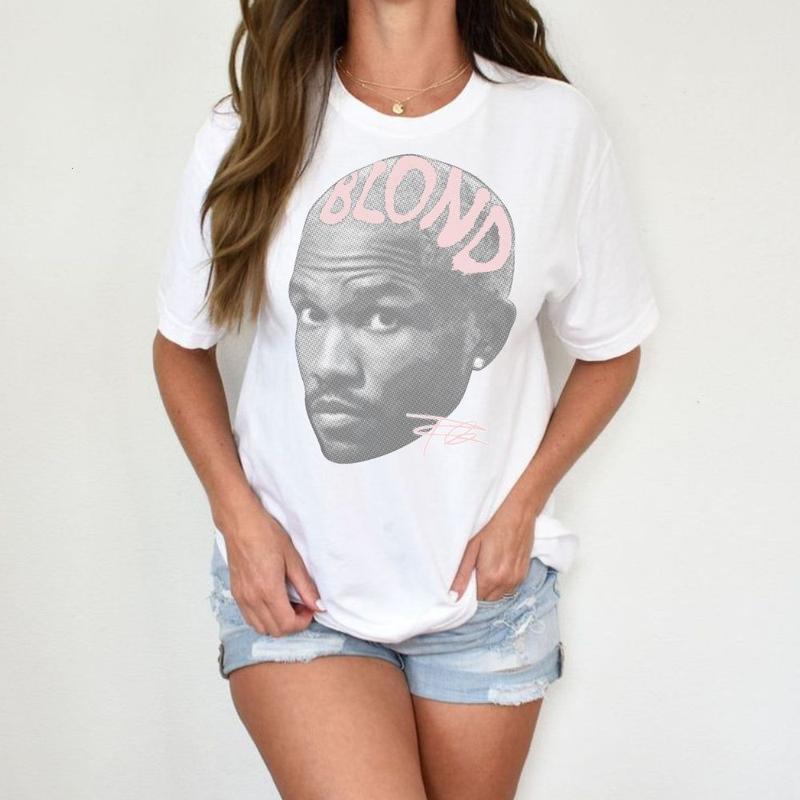 Fr@nk Ocean Blonddd Shirt, Vintage Rap Aesthetic Graphic Tee, Cotton Streetwear T-Shirt, Gift for Music and Frankkk Fans