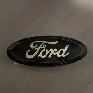 Black & Crome  2005-2014 Ford F150 Front Grille/Tailgate 9 Inch Oval Emblem