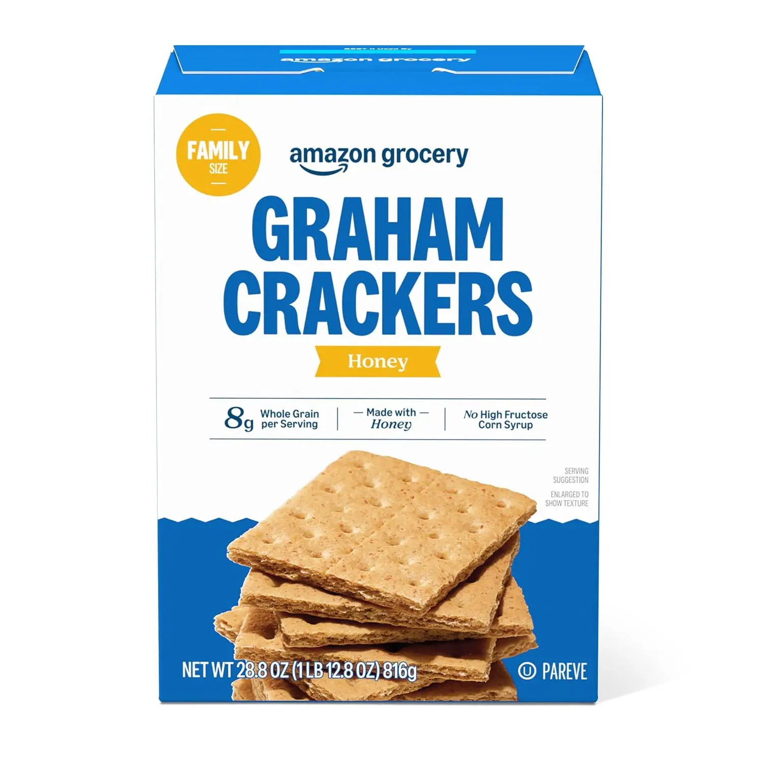 Classic Honey Graham Crackers | Sweet & Crunchy Baked Snack (28.8 oz)