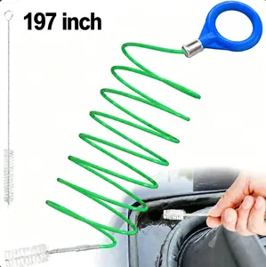 Upgraded Auto Sunroof Drain Cleaning Tool, 197 Inch Flexible Drain Brush Long Pipe Cleaners for Car, Tube Cleaning Brush Slim Drain Dredging Tool Perfect for Car Sunroof, Windshield Wiper Drain Hole