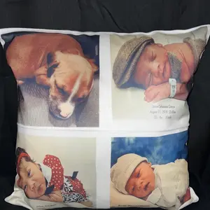 18”x18” customized pillow case with pillow