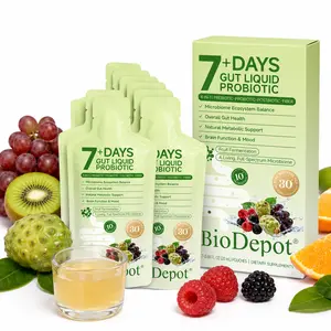 BioDepot prebiotics and probiotics  A 4-in-1 Synergistic Probiotic Formula featuring Prebiotics, Probiotics, Postbiotics, and Dietary Fiber