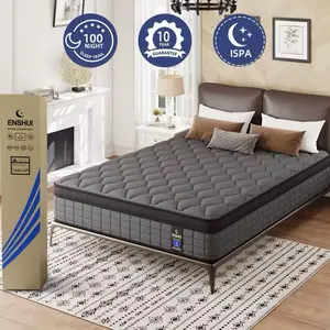 12-14 Inch Gel Memory Foam Hybrid Pocket Spring Mattress, Medium Firm, In A Box, For Back Pain Relief (Twin, Full, Queen, King Sizes)