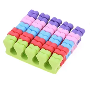 100pcs Toe Separators Finger Dividers (50 Pairs) Disposable Pedicure for Nail Foot Salon, Foam Toe Separators Professional Nail Art Fingers Foots Sponge Cushions for Nail Polish