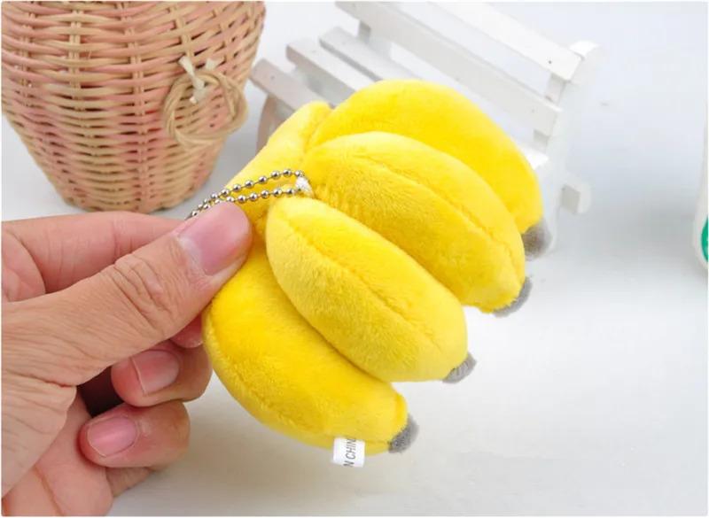 Super cute Banana Plush Stuffed Toys Dolls Little Yellow Banana Plush Cellphone Pendant Christmas Wedding Birthday Gift