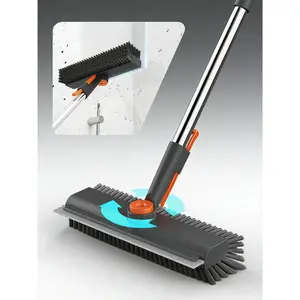 Long-handled floor brush, multi-angle rotating right-angle bristle floor brush Long-handled floor brush, multi-angle rotating right-angle bristle floor brush