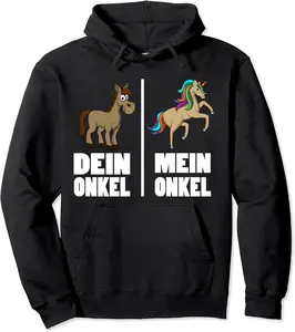 Niece Nephew Uncle Funny Donkey Your Uncle My Uncle Unicorn Pullover Hoodie - Elizabethmc Shop 57B09LWMXJ88