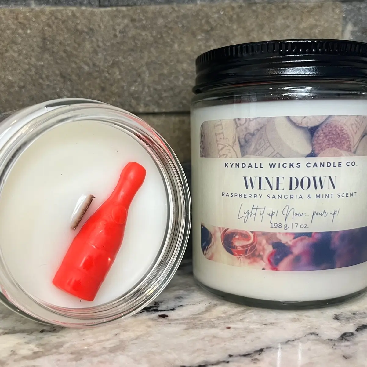 Wine Down Candle