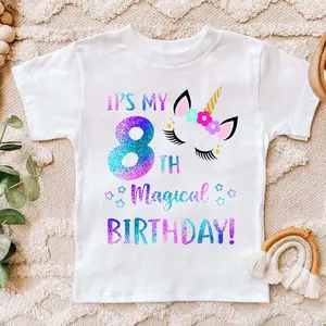 8th Birthday Shirt, Girl, 8 Birthday Shirt, Unicorn Birthday Shirt, Shirts For 8 Year Olds, Cute Birthday Shirt Ideas, Best T Shirts 2025, Baby Shirt