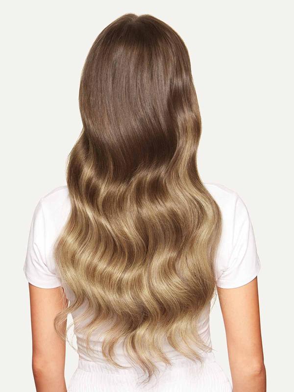 20" Seamless Ash Brown Balayage Clip-Ins (180g)