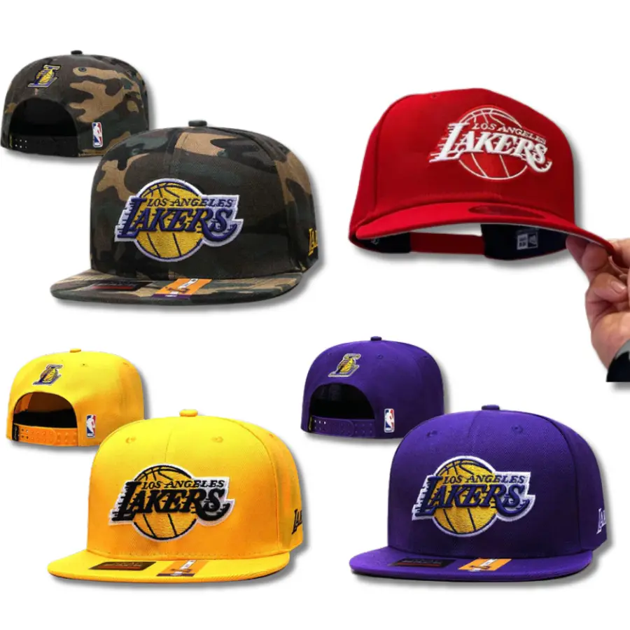 New Era Lakers Snapback Cap – NBA Basketball Hat, Flat Brim Adjustable Streetwear, Premium Embroidered Logo
