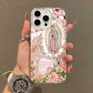 Soft Girl Magnetic Case for iPhone11/12/13/14/15/16/17/promax, Trust in God Lightweight, Drop-Proof, MagSafe Compatible | Perfect for Teen Girls