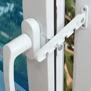 Window Ventilation Restrictor Set, Internal Door Window Latch, Windproof Support Bracket Lock, Fixed Holder for Window Ventilation Control